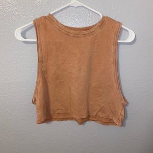 Aerie Cropped High Neck Tank Top